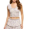 Dovi Floral Crop Top