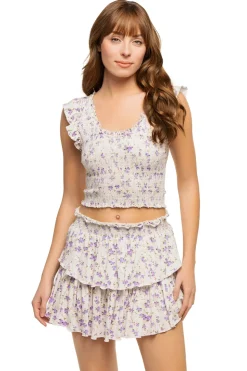 Dovi Floral Crop Top