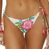 Embroidered Tie Side Hipster Bikini Bottom