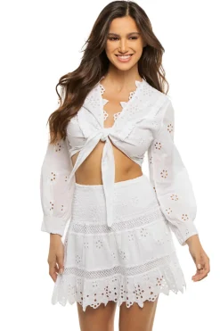 Estensi Embroidered Crop Top