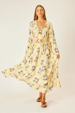 Fiore Silk Maxi Dress