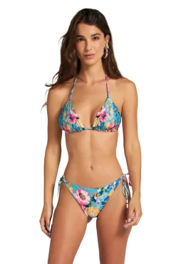 Floral Reversible Triangle Bikini Top
