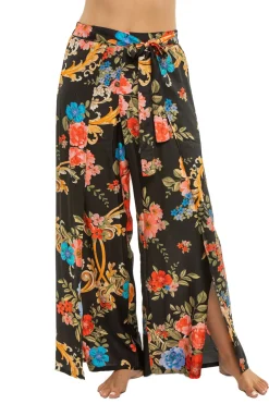 Floral Wrap Pants