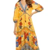 Floral Yard Yellow Maxi Dress