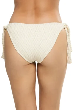 Frankie Textured Tie Side Hipster Bikini Bottom