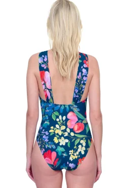 Garden Dream High Neck One Piece Swimsuit