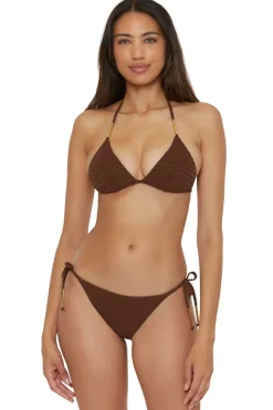 Glimmer Triangle Bikini Top