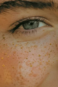 Gold Glitter Freckles Makeup Patches