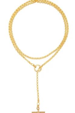 Gold Lariat Necklace