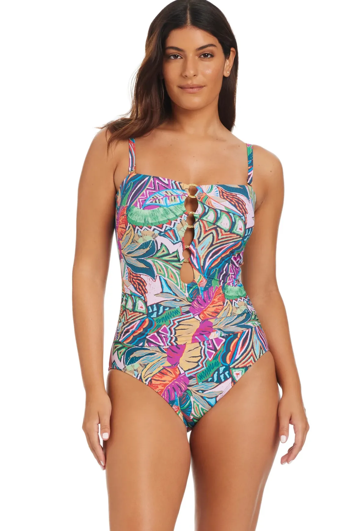 Hammered Rings One Piece Swimsuit