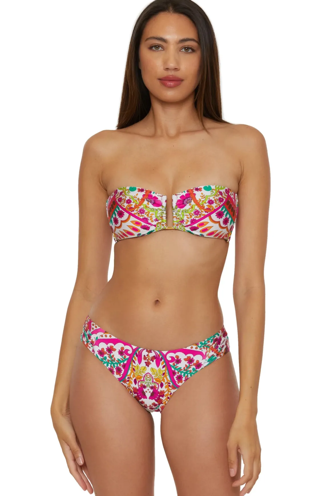 Hawaiian Garden Bandeau Bikini Top