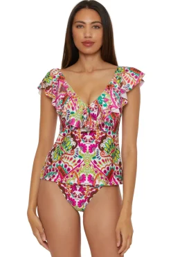 Hawaiian Garden Tankini Top