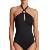 High Neck Halter One Piece Swimsuit