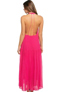 High Neck Maxi Dress