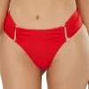High Waist Fanned Bikini Bottom