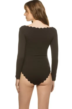 Holly Point Long Sleeve One Piece Swimsuit