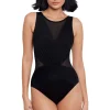 Illusionists Palma Mesh High Neck One Piece Swimsuit