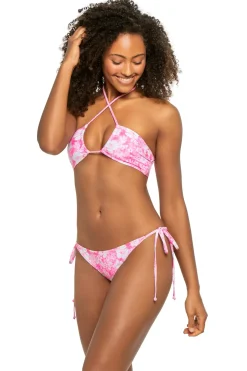 Island Blush Bandeau Halter Bikini Top