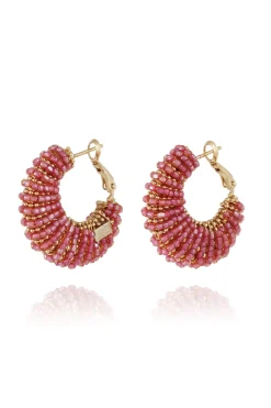 Izzia Beaded Hoops