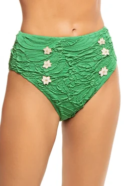 Jacquard High Waist Bikini Bottom