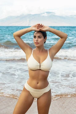 Jules Textured Bralette Bikini Top