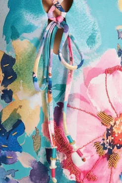 Lace Up Plunge One Piece Swimsuit