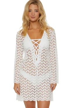 Lace-Up Crochet Tunic