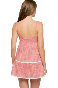 Ladybug Gingham Mini Dress
