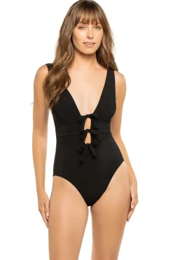 Lenora Plunge One Piece Swimsuit