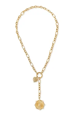 Linden Toggle Medallion Necklace