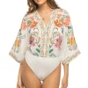 Long Sleeve Floral Bodysuit