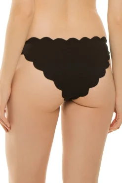 Low-Rise Scalloped Brazilian Bikini Bottom