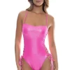 Luminous Lace-Up One Piece Swimsuit