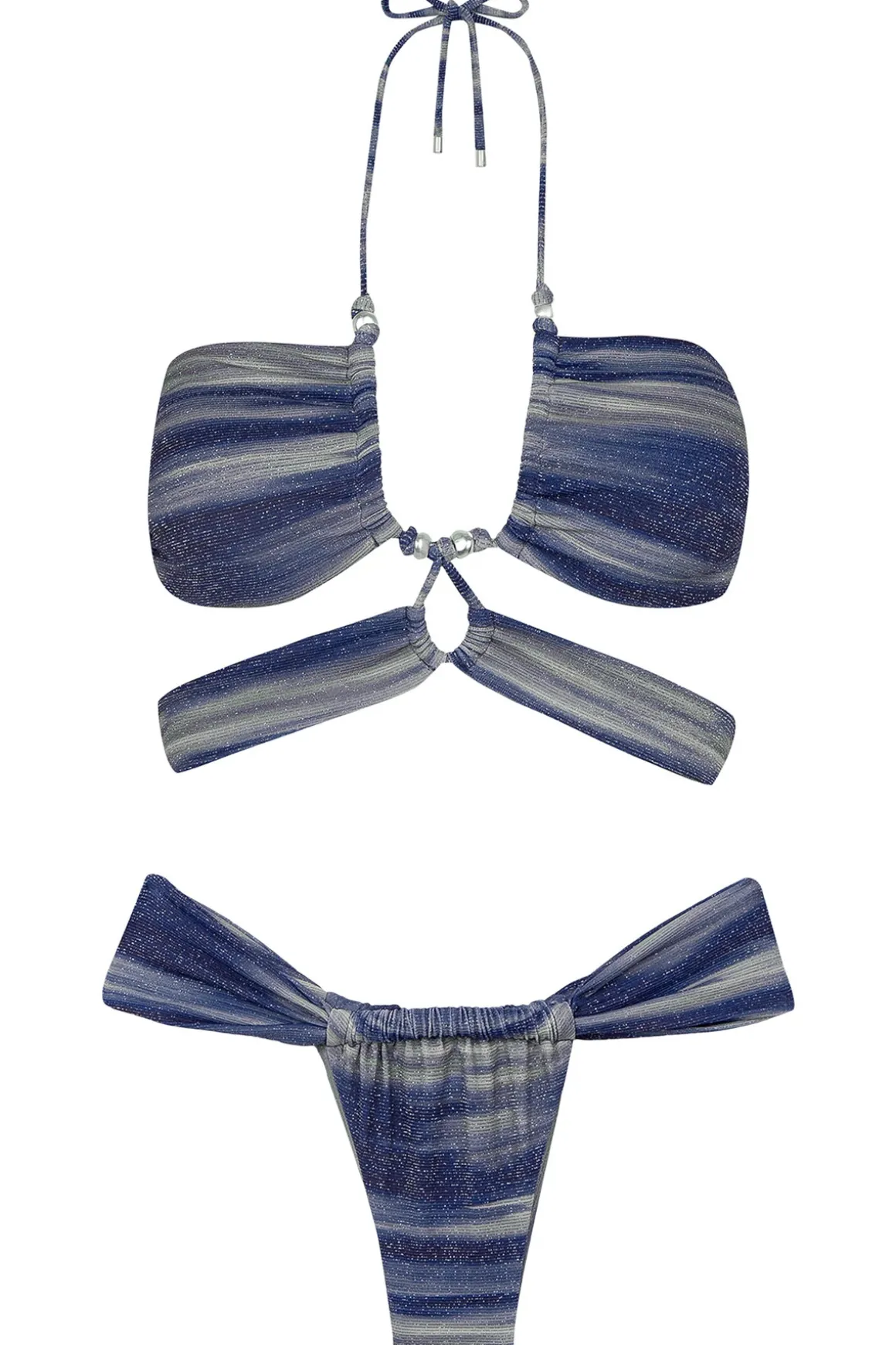 Lurex Gi Bandeau Bikini Top