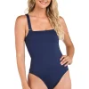 Luxe Over The Shoulder One Piece Swimsuit