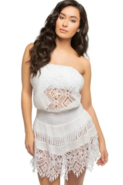 Maddison Lace Coverup Mini Dress