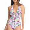 Maillot Halter Plunge One Piece Swimsuit