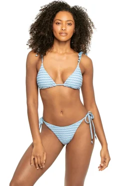 Mesh Effect Triangle Bikini Top