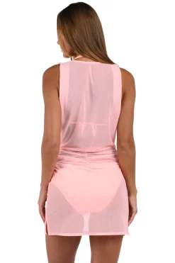 Mesh Mini Cover Up Dress