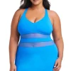 Mesh One Piece Swim Dress