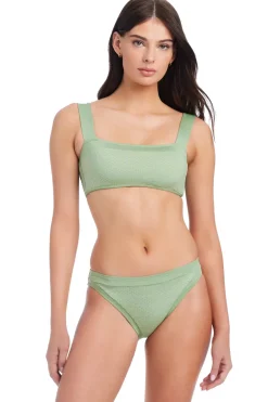 Metallic Bralette Bikini Top