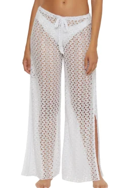 Metallic Crochet Pants