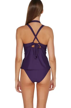 Mia High Neck X-Back Tankini Top