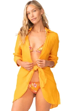 Millie Linen Kimono Shirt Dress