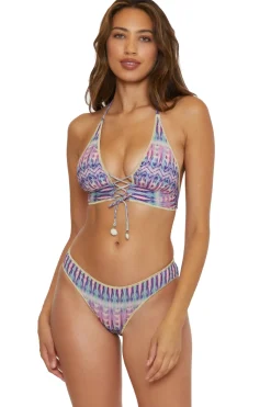 Mira Banded Halter Bikini Top