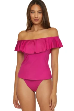 Monaco Off Shoulder Bandeau Tankini Top