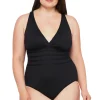 Multi-Strap Cross-Back One Piece Swimsuit