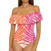Off-The-Shoulder One Piece Swimsuit