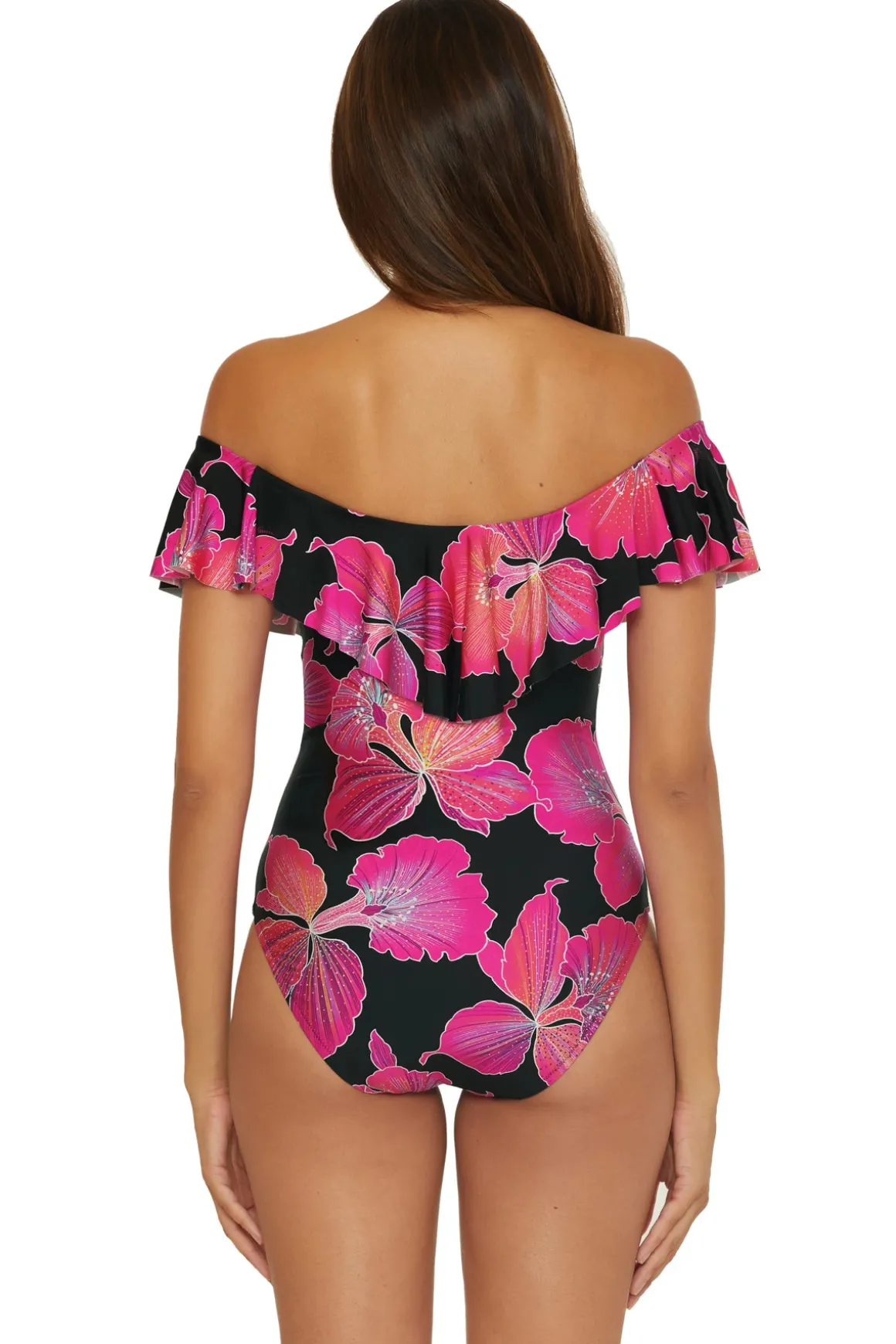 Off-The-Shoulder One Piece Swimsuit