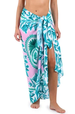 Opulent Palm Pareo Wrap Cover Up